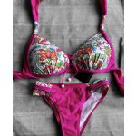 Capri bikini - pink virágos