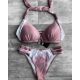 CAPRI BIKINY - FIALOVÁ BIELA