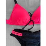 Capri bikini, neon pink – fekete