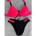 Capri bikini, neon pink – fekete