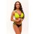 Capri bikini - neon sárga fekete