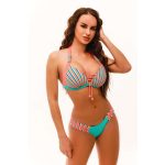 Capri bikini - színes csíkos