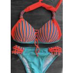 Capri bikini - színes csíkos