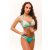 Capri bikini - türkiz virágos