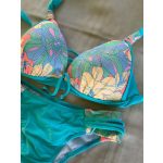 Capri bikini - türkiz virágos