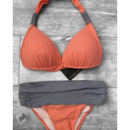 Corse bikini – peach grey