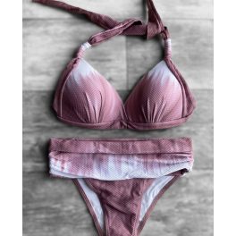 Corse bikini – mauve white