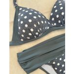 Corse bikini - grey polka dots