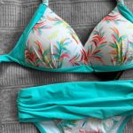 Corse bikini – turquoise leaf