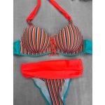 Raguza bikini - színes csíkos