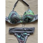Raguza bikini - szürke virágos