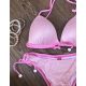 SEYCHELLE BIKINY - JASNE RUŽOVÝ POLKA BODKA