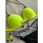 Seychelle bikini - neon sárga kígyós