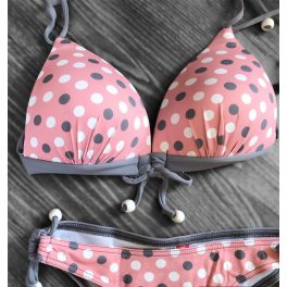 Seychelle bikini - rószaszín pöttyös