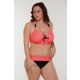 Toscana bikini - korall fekete